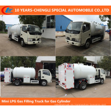 Mini camión de llenado de gas LPG para cilindro de gas